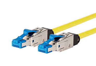 METZ/BTR RJ45 AWG26 gelb 0,5m Patchkabel Cat.8.1 (13084H0577-E)