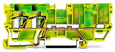 Wago 769-217 grün-gelb 2 Leiter/2 PIN PE Basisklemme (769-217)