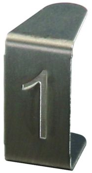 DEHN NSE 1 V2A NIRO mit Prägung 1" Nummerneinsatz (490001)"