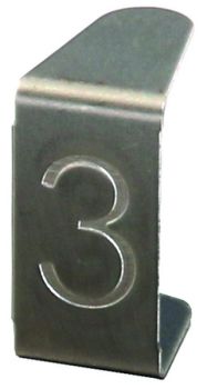 DEHN NSE 3 V2A NIRO mit Prägung 3" Nummerneinsatz (490003)"