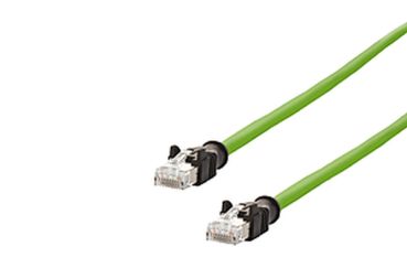 METZ/BTR 1,0m RJ45 Stecker ger. 8-pol. grün Verbindungsleitung (142M2X55010)