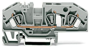 Wago 282-699 grau mit Prüfmöglichkeit 3 Leiter Durchgangsklemme (282-699)
