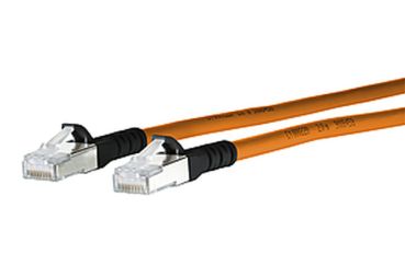 METZ/BTR RJ45 AWG26 S/FTP LSHF 1,0m or-sw Patchkabel Cat6A (1308451001-E)