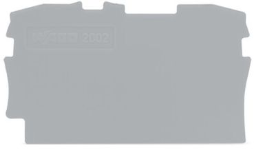 Wago 2002-1291 für TOPJOB S grau Abschlussplatte u. Zwischenplatte (2002-1291)