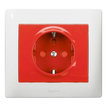 Legrand 771029 verwechslungssicher Galea rot Steckdose (771029)