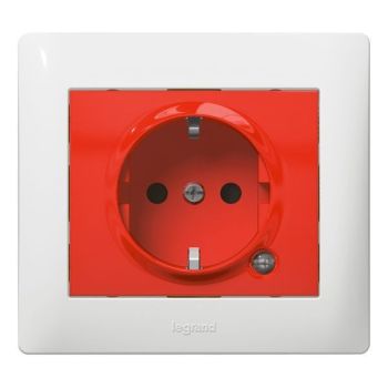 Legrand 771046 beleuchtet Galea rot Steckdose (771046)