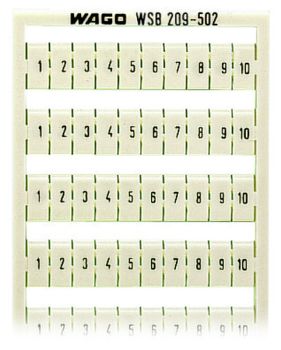 Wago 209-502 Aufdruck 1-10 WSB Schnellbeschriftung (209-502)