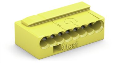 Wago 8polig Micro 0,6-0,8qmm gelb Verbindungsdosenklemme (243-508)