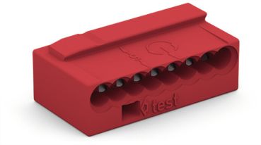 Wago 8polig Micro 0,6-0,8qmm rot Verbindungsdosenklemme (243-808)