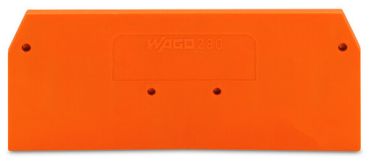 Wago 280-326 orange Abschlussplatte u. Zwischenplatte (280-326)