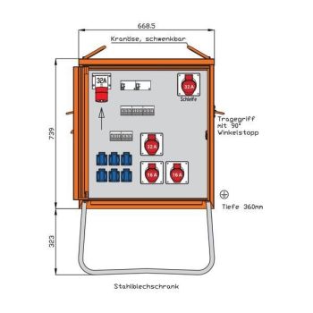 Walther WEV0795R1 22 kVA Endverteiler (WEV0795R1)