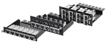 Telegärtner RJ45 0.5HE für 6x STX Modul sw RAL9005 HD3-Patch-Modul (100021643)