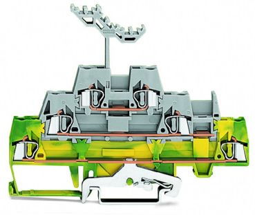 Wago 280-557 grün-gelb/grau/grau Dreistockklemme (280-557)