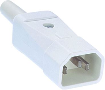 Bachmann C14 70-Grad 915.271 Kaltgerätestecker weiss (915.271)