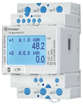 Finder LCD MODBUS S0 NFC MID Energiezähler (7M.38.8.400.0212)