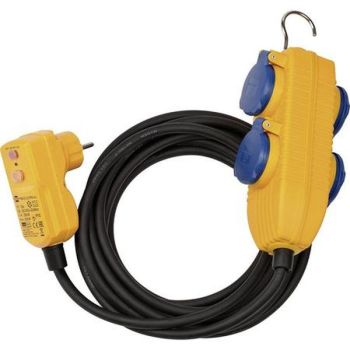 Brennenstuhl 5m H07RN-F3G1,5 m.FI-Stecker u.4-f.PB FI-Schutzadapterleitung (1168720010)