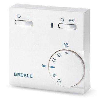 Eberle RTR-E 6181 mit 2 Schaltern Raumtemperaturregler (111110351100)