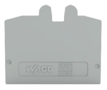 Wago grau Abschlussplatte (2052-1291) Wago grau Abschlussplatte (2052-1291)