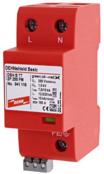 DEHN DSH B TT 2P 255 FM für 1-ph. TT-/TN-Syst Anwendungsopt. Kombi-Ableiter (941116)