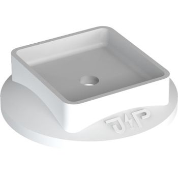 Pröpster grau 36mm für Niro-Clip-Schnapphalter Kunststoffrosette (1047)