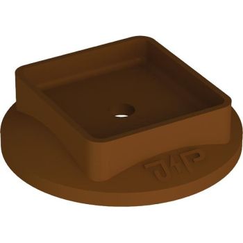 Pröpster braun 36mm für Niro-Clip-Schnapphalter Kunststoffrosette (1048)