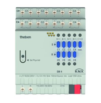 Theben KNX 4-fach z.Anst.v.elek.Verbrauchern Schalt-/Dimmaktor (4940310)