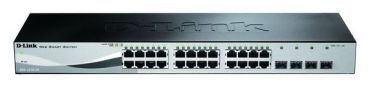 D-Link 24x10/100/1000 + 4xCombo (SFP) 19" Smart+ Managed Switch (DGS-1210-28/E)