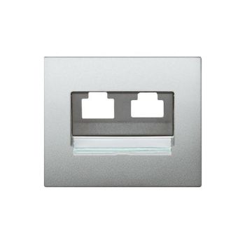 Legrand 771358 RJ45 Galea soft aluminium Abdeckung (771358)