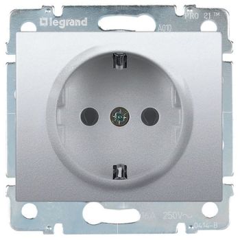 Legrand 771363 Galea soft aluminium Steckdose (771363)