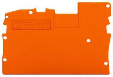 Wago 1mm dick orange Abschluss- und Zwischenplatte (2022-1292)