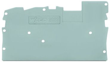 Wago 1mm dick grau Abschluss- und Zwischenplatte (2022-1391)