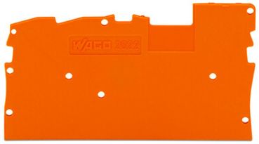 Wago 1mm dick orange Abschluss- und Zwischenplatte (2022-1392)