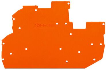 Wago 1mm dick orange Abschluss- und Zwischenplatte (2022-2292)