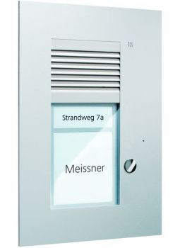 TCS PUK01/1-EN UP 1 Taste 1spaltig silber Audio-Türstation (PUK01/1-EN)
