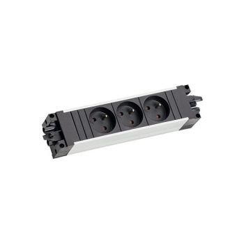 Bachmann STEP ALU 3XUTE GST18 Steckdosenleiste (906.10750)