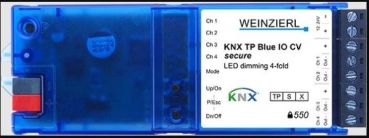 WEINZIERL 4-fach KSP KNX TP Blue IO 550 CV secure LED-Dimmaktor (5377)