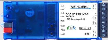 WEINZIERL 4-fach KSS KNX TP Blue IO 551 CC secure LED-Dimmaktor (5378)