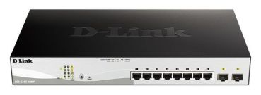 D-Link 8x10/100/1000 + 2xSFP 19" Smart+ Managed PoE Switch (DGS-1210-10MP/E)