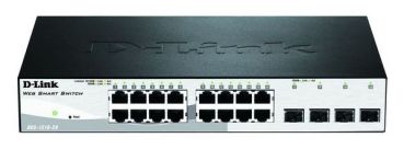 D-Link 16x10/100/1000 + 4xCombo (SFP) 19" Smart+ Managed Switch (DGS-1210-20/E)