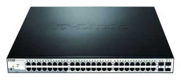 D-Link 48x10/100/1000 + 4xSFP 19" Smart+ Managed PoE Switch (DGS-1210-52MP/E)