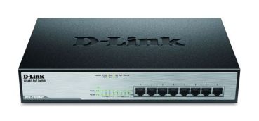 D-Link 8x10/100/1000 Desktop unmanaged PoE Switch (DGS-1008MP)