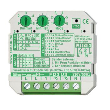 Schalk 230V AC UP Fx3smart auch für LED Funk-Universal-Dimmer (FD3U39)