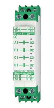 Schalk 230V AC 4fach je 330nF/250V Netzkapazität (NC4109)