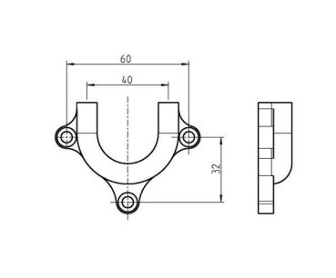 Rademacher f. Rohrmotor Gegenlager (96000008)