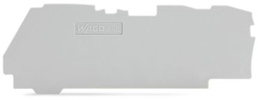 Wago 1mm dick für 3-Leiter-Klemmen grau Abschluss- Zwischenplatte (2106-1391)