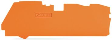 Wago 1mm dick für 3-Leiter-Klemmen orange Abschluss- Zwischenplatte (2116-1392)