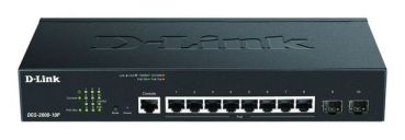 D-Link 10-Port Gigabit PoE Managed Switch, 8x 1 Gigabit Managed Switch (DGS-2000-10P)