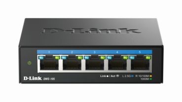 D-Link 5-Port Multi-Gigabit Unmanaged Switch, 5 Multi-Gigabit Unmanaged Switch (DMS-105/E)