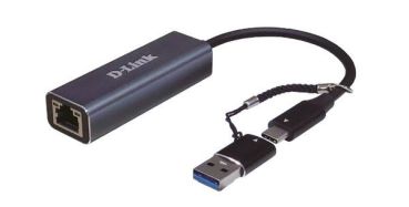 D-Link USB-C/USB auf 2.5G Ethernet Adapter, 1x Hub (DUB-2315)