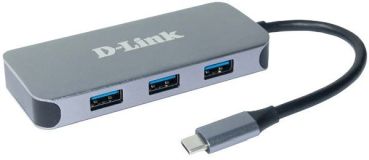 D-Link 6-in-1 USB-C Hub mit HDMI/Gigabit Ethern Hub (DUB-2335)